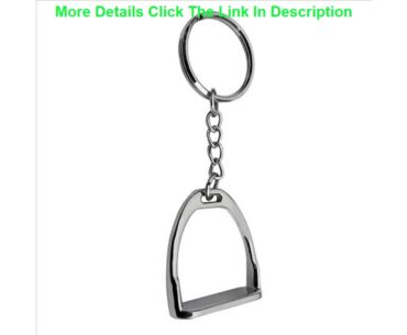 1Pcs Simple Elegant Design Western Stirrup Keychain Key Ring Hanger Tool For Men Women Bag Decorat