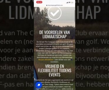 The Company Golf club website  |  Mobile  |  Secure Design