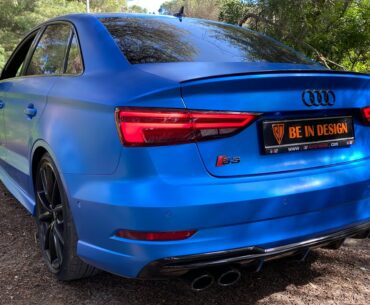 NEW COLOR OF THE AUDI S3 + POPS AND BANGS AND POLICE COMPANY 👮‍♂️ 🚨