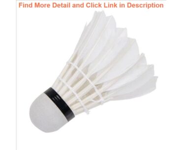 12pcs/Pack White Badminton Goose Feather Cork Shuttlecocks Indoor Outdoor Gym Sports Accessories