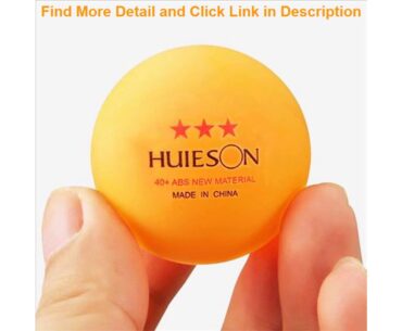 Huieson 10pcs Table Tennis Balls 3 Star 2.8g 40+mm New ABS Plastic Ball For Ping Pong Training