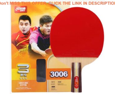 Deal DHS table tennis racket three-star single shot gift racket double-sided anti-adhesive