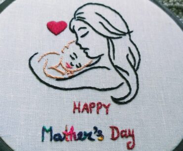 Mother's Day Coming 💞Mother's Day Embroidery Gift For Beginner | Mother's Day Gift DIY-Let's Explore