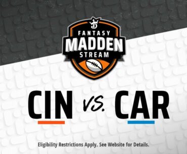 Fantasy Madden Stream: Cincinnati at Carolina | May 3, 2020