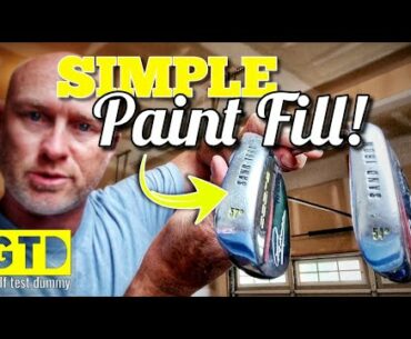Simple and EASY DIY Paint Fill! - How to Customize Golf Clubs - Golf Test Dummy