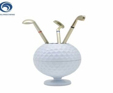 Novelty Mini Golf Ball Pen Pencil Holder Desktop Accessories Decoratio