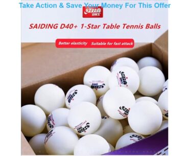 Top DHS 60balls 30balls table tennis balls new material 1-star d40+ ABS balls for table tennis seam