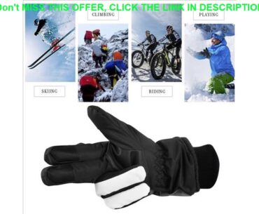 OUTAD Winter Outdoor Soft Elastic Breathable Windproof & Waterproof Snow Ski Gloves Warm Mountain