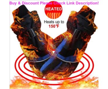 Deal Winter Hand Warmer Electric Thermal Gloves Rechargeable Battery Heated Gloves Cycling Motorcyc