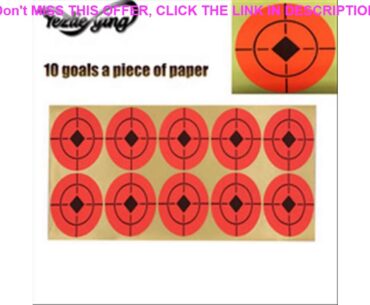 Top "2"" Round 250pcs Shooting Paper Target Florescent Self Adhesive Target Stickers for Archery Bo