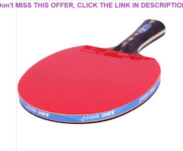 Deal DHS carbon table tennis racket five-star professional training single shot gift racket double-