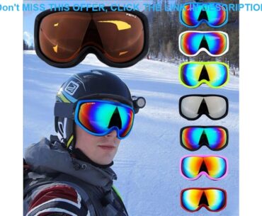 Review Ski Goggles Men Women UV Protection Cycling Snowboard Windproof Camping Hiking High Quality