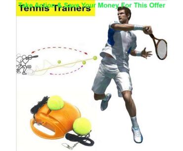 Tennis Trainer With 1/2 Ball Self-study Rebound Ball Baseboard Exercise Sports Sparring Device Ten