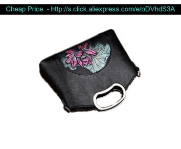 Wholesale Soft PU Leather Retro Vintage Lady Handbag Peacock Lotus Printing Crossbody Bag for Women