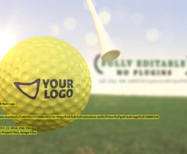 Golf Ball Logo | After Effects Template | VideoHive 23800158