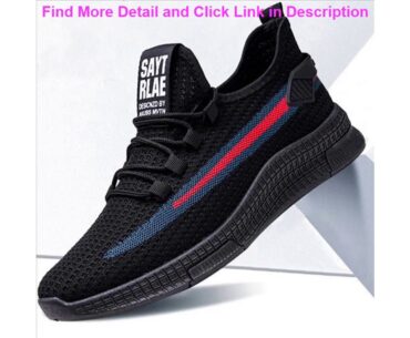 Deal Outdoor knitted sports shoes men and women shoes breathable running shoes lightweight plus siz