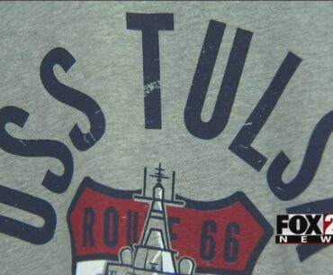 VIDEO: Local company prints special shirts for USS Tulsa