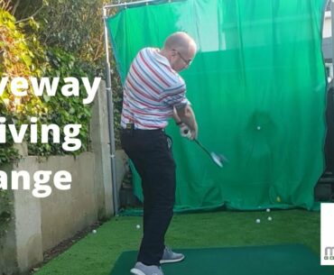 My Driveway Driving Range - Building a Golf Range in my Driveway With A PRGR Launch Monitor