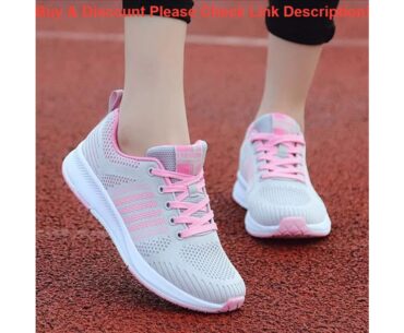 Best women Mesh Breathable Running Shoes Female Students Soft sole Sneakers