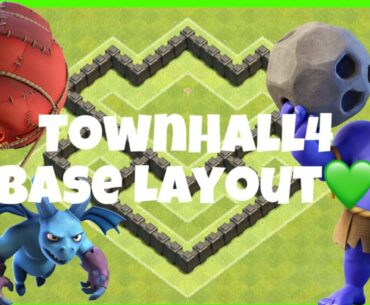 TownHall 4 Hybrid and Farming Base😍