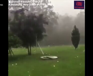 Hail the size of golf balls fell in New South Wales