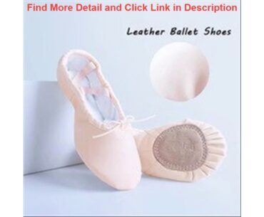 Top Girls Women Geniune Leather Ballet Dance Shoes Ballet Slippers Cotton Canvas Dance Slippers