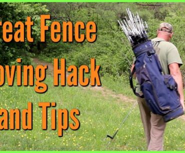 Did Derek Take Up Golfing? | Fence Moving Hacks and Tips