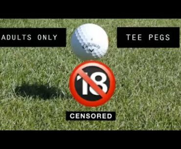 USING ADULTS ONLY TEE PEGS #GOLF