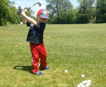 2 year old Golf Prodigy, King Weber: Toddler Golfer w the Phenom Swing