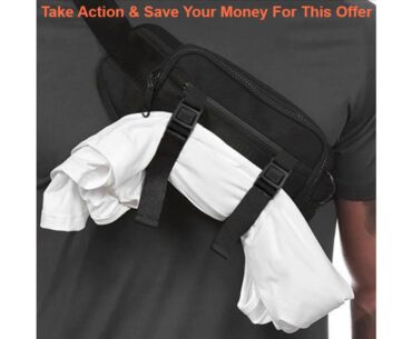 Deal Men Waist Bag Hip Hop Streetwear Chest Pack Outdoor Running Bag Phone Pouch Cycling Gym Fitnes