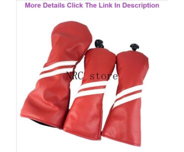 Deal 3pcs Golf Headcover NO. 13 5 Driver Wood Head Cover with No. Tag Interchangeable Adjustable  D