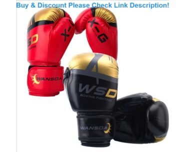 Unisex Kick Boxing Gloves Adults / Kids PU Karate Muay Thai Guantes Boxing Gloves fitness Training