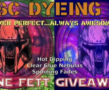 Disc Dye Tutorial/Giveaway - Bone Fett (hot dipping, clear glue nebulas)