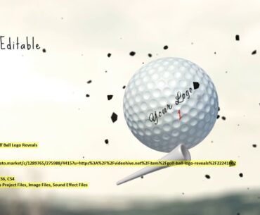 Golf Ball Logo Reveals | After Effects Template | VideoHive 22241002
