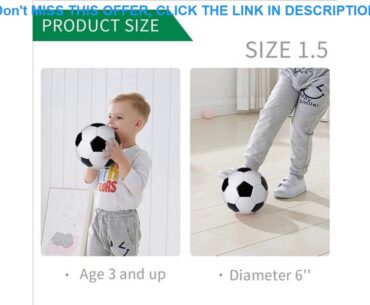 "Soccer Ball Mini Size 6"" Training Soccer Ball Soft Sports Toy Ball for Toddlers Indoor and Outdo