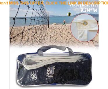 Top Indoor Outdoor Sports Volleyball Net Training 9.5x1m Tennis Portable Quickstart Beach Volleybal