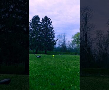 Face on tee shot on no. 10 Crooked Pines Golf Course