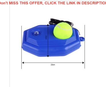 Review Tennis Training Exercise Self-study Rebound Ball with Trainer Baseboard Device Massage Balan