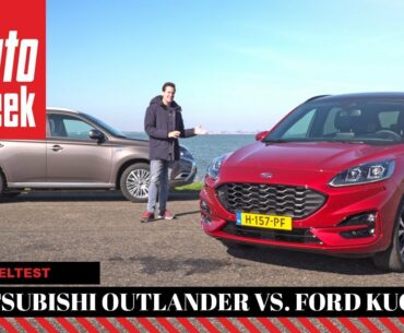 Ford Kuga PHEV - Mitsubishi Outlander PHEV - AutoWeek Dubbeltest - English subtitles