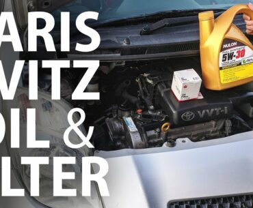 How to: Change oil & filter Toyota Vitz / Yaris Mk2 / Daihatsu Charade (service)