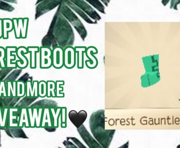 AJPW GIVEAWAY FOREST BOOTS AND MORE