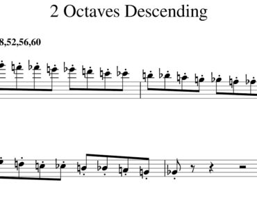 Bb Chromatic Staccato Play Along 2 Descending 48 52 56 60