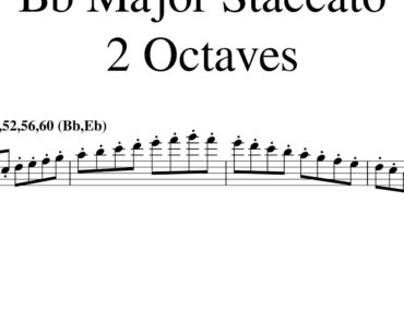 Bb Major Staccato Play Along 2 48 52 56 60