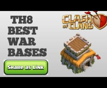 TH8 BEST WAR BASES WITH LINKS 2020 | PART - 4