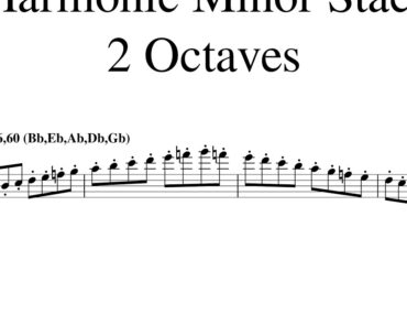 Bb Harmonic Staccato Play Along 2 48 52 56 60