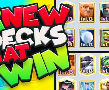 These TWO NEW DECKS are WINNING!! // CLASH ROYALE