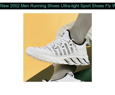 Discount 2002 Men Running Shoes Ultra-light Sport Shoes Fly Weaving Shoe Shockproof Breathable Snea