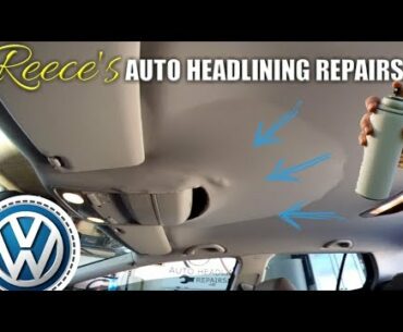 VW Golf Roof Lining Falling Down FIX -- VOLKSWAGEN Headliner Repair