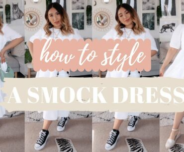 HOW TO STYLE A SMOCK DRESS | For Petite & Midsize Frames