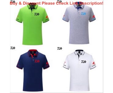 T shirt Fishing Polo Tee Quick Drying Breathable Sports Outdoor DAWA Men Clothing Fishing Short Sl